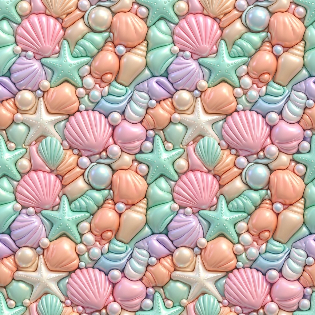 3D Inflated Seashell Pattern