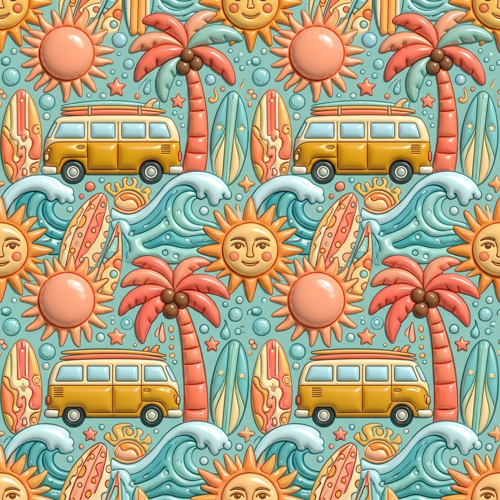 3D Inflated Beach Van