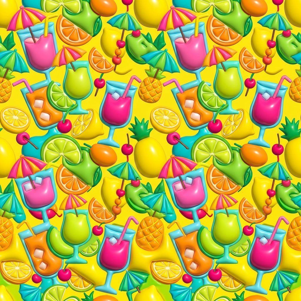 3D Inflated Cocktails