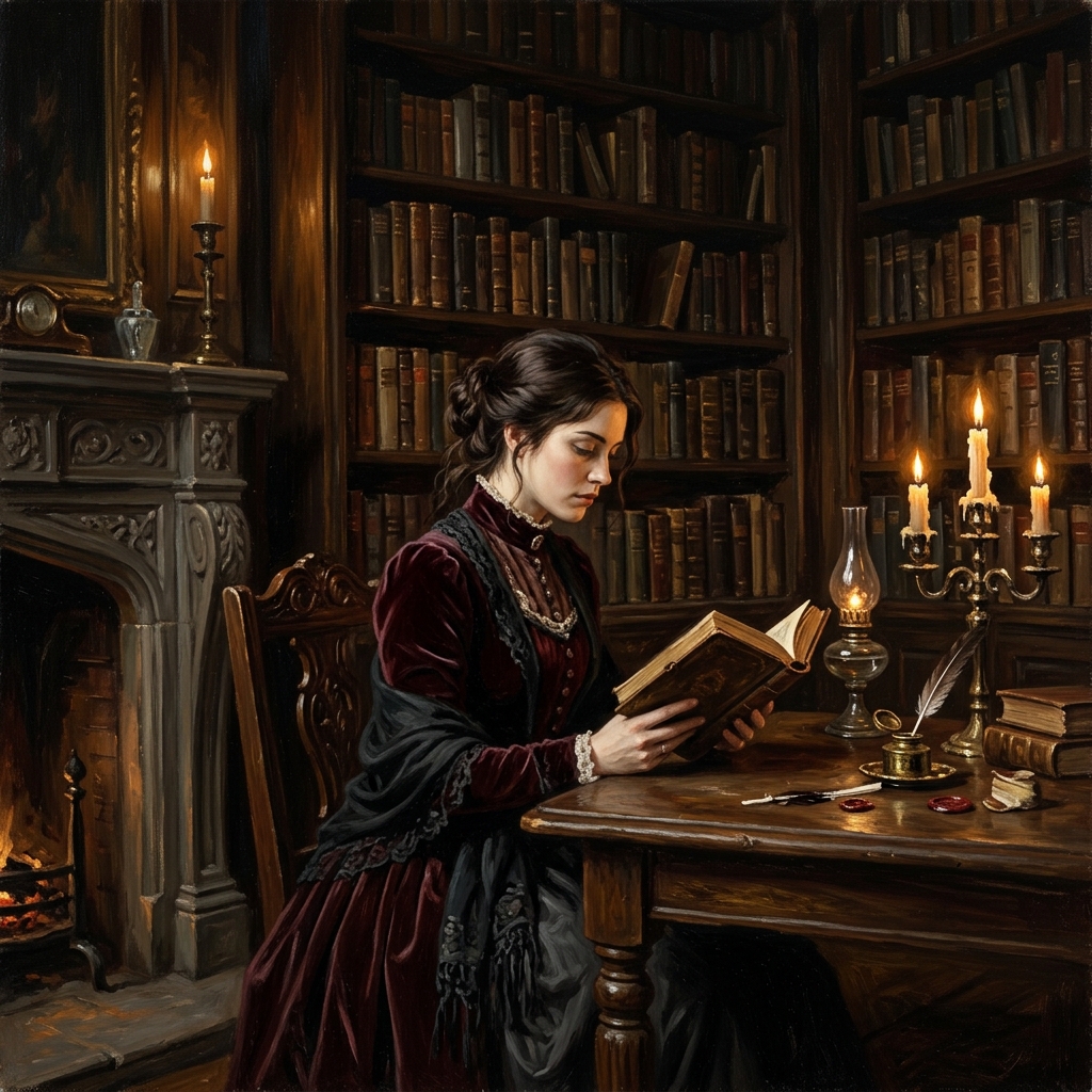 Victorian Reader Portrait