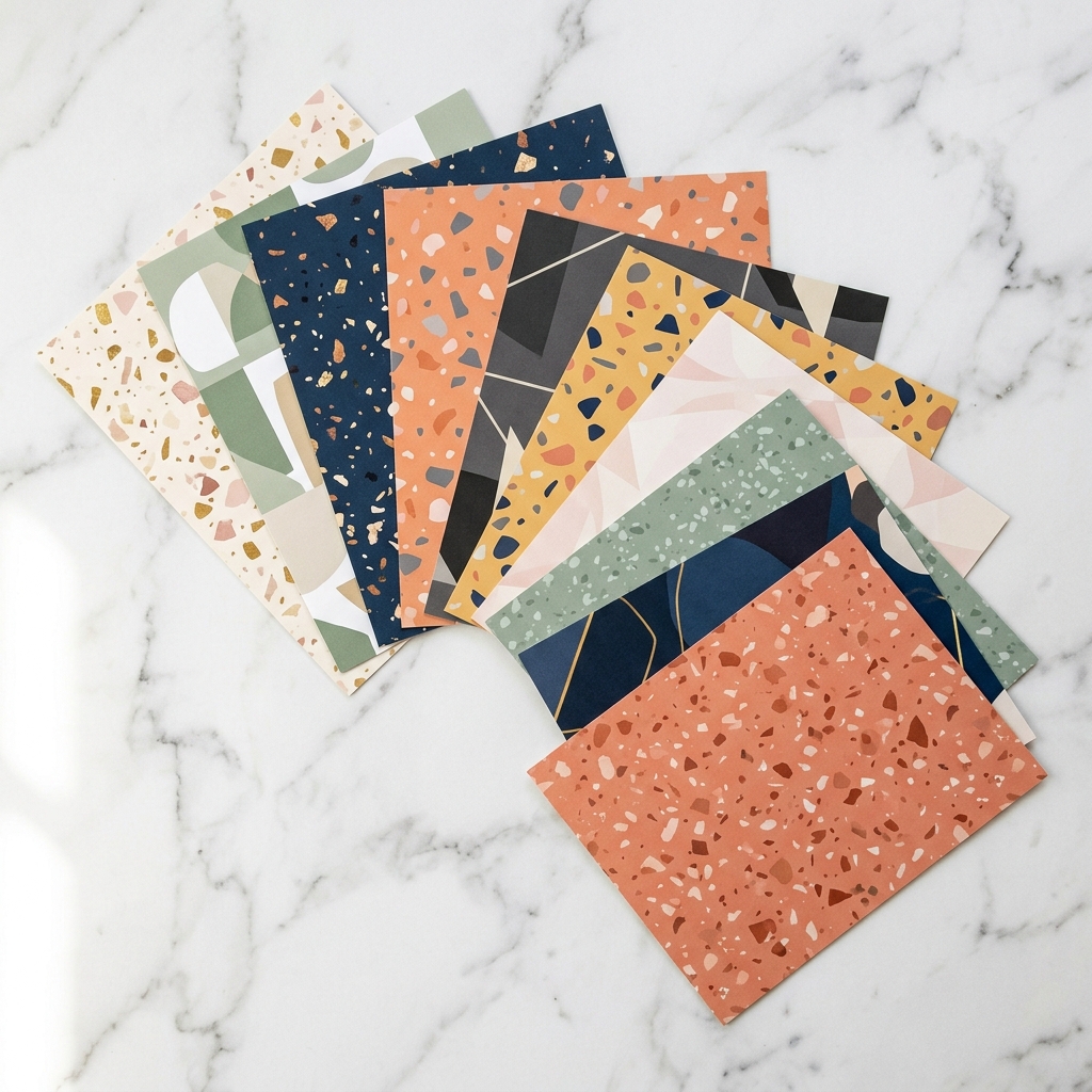 Terrazzo & Abstract Digital Papers — 20 Papers preview 2