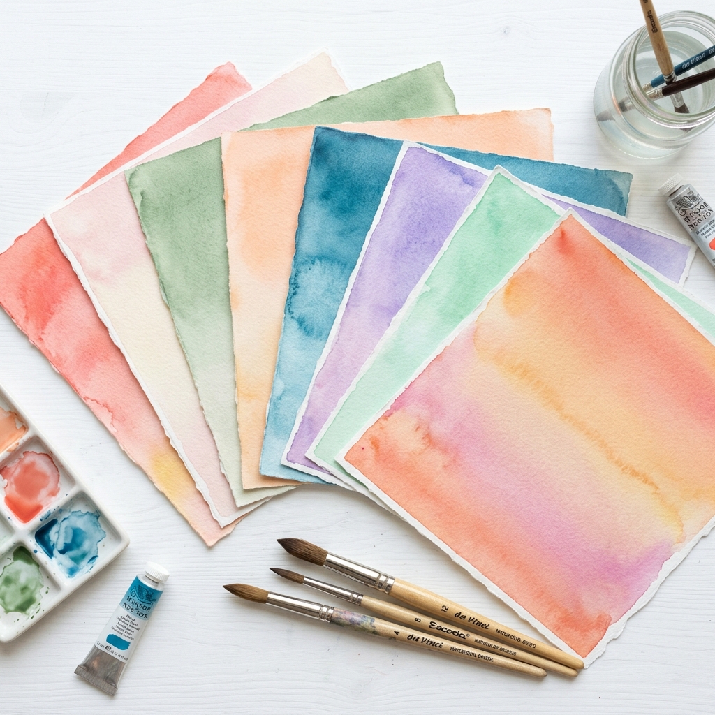 Watercolor Wash Digital Paper Pack — 20 Papers preview 2