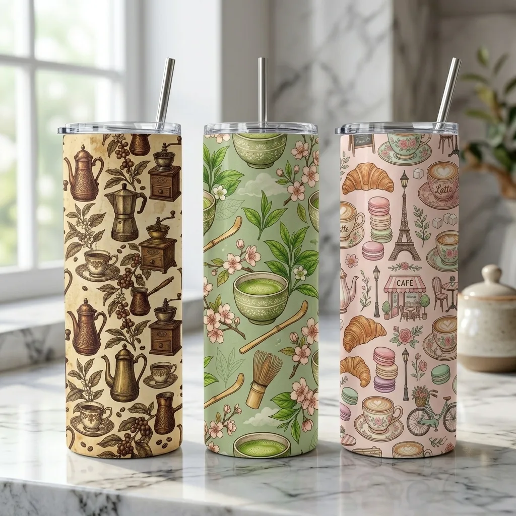 Coffee Lover Tumbler Wraps โ 10 Designs preview 3