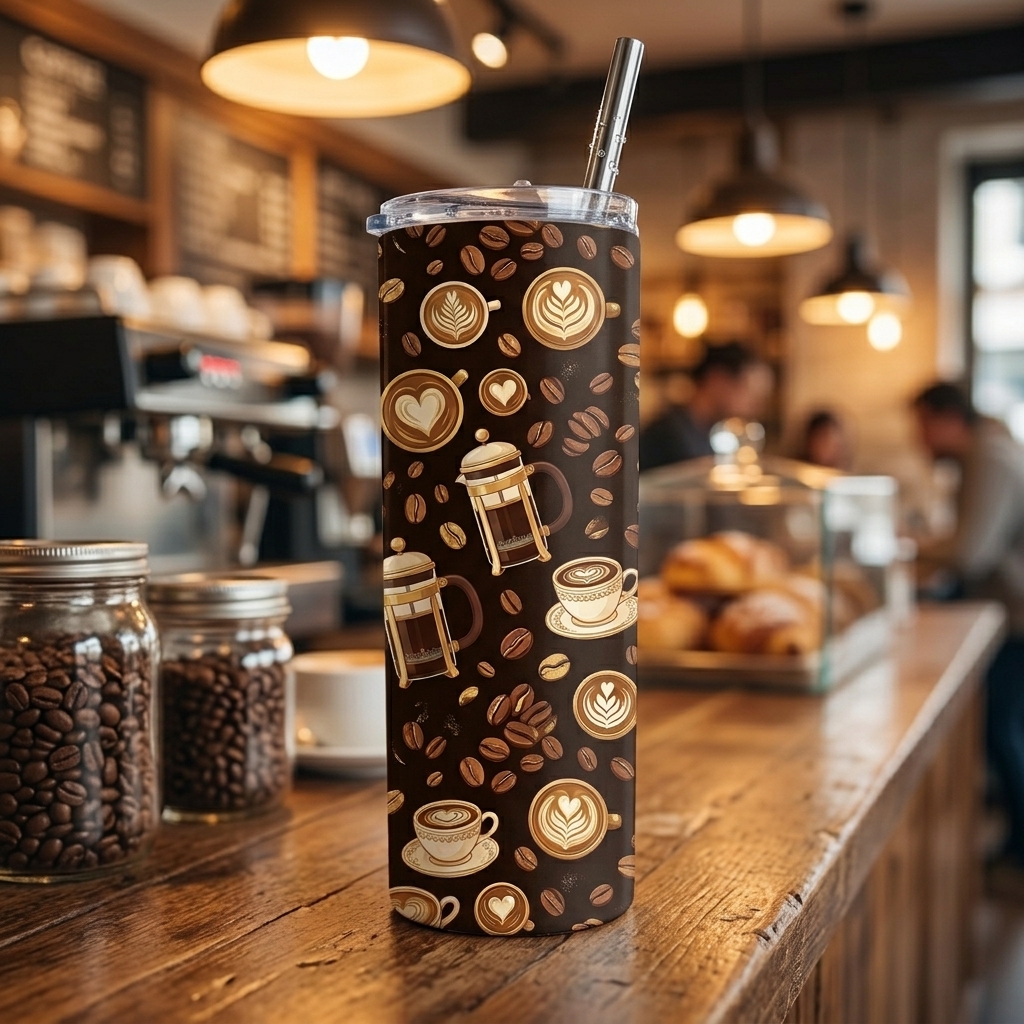 Coffee Lover Tumbler Wraps โ 10 Designs preview 2
