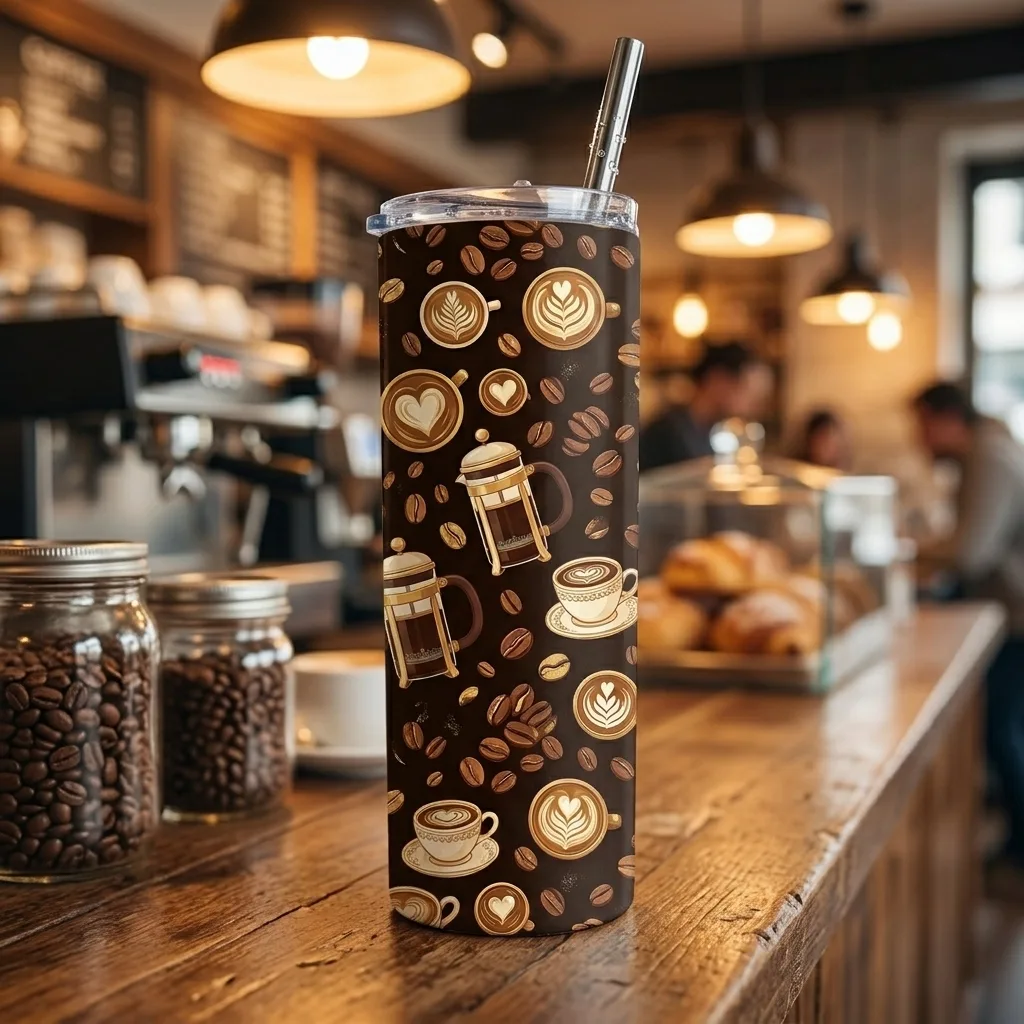 Coffee Lover Tumbler Wraps โ 10 Designs preview 2