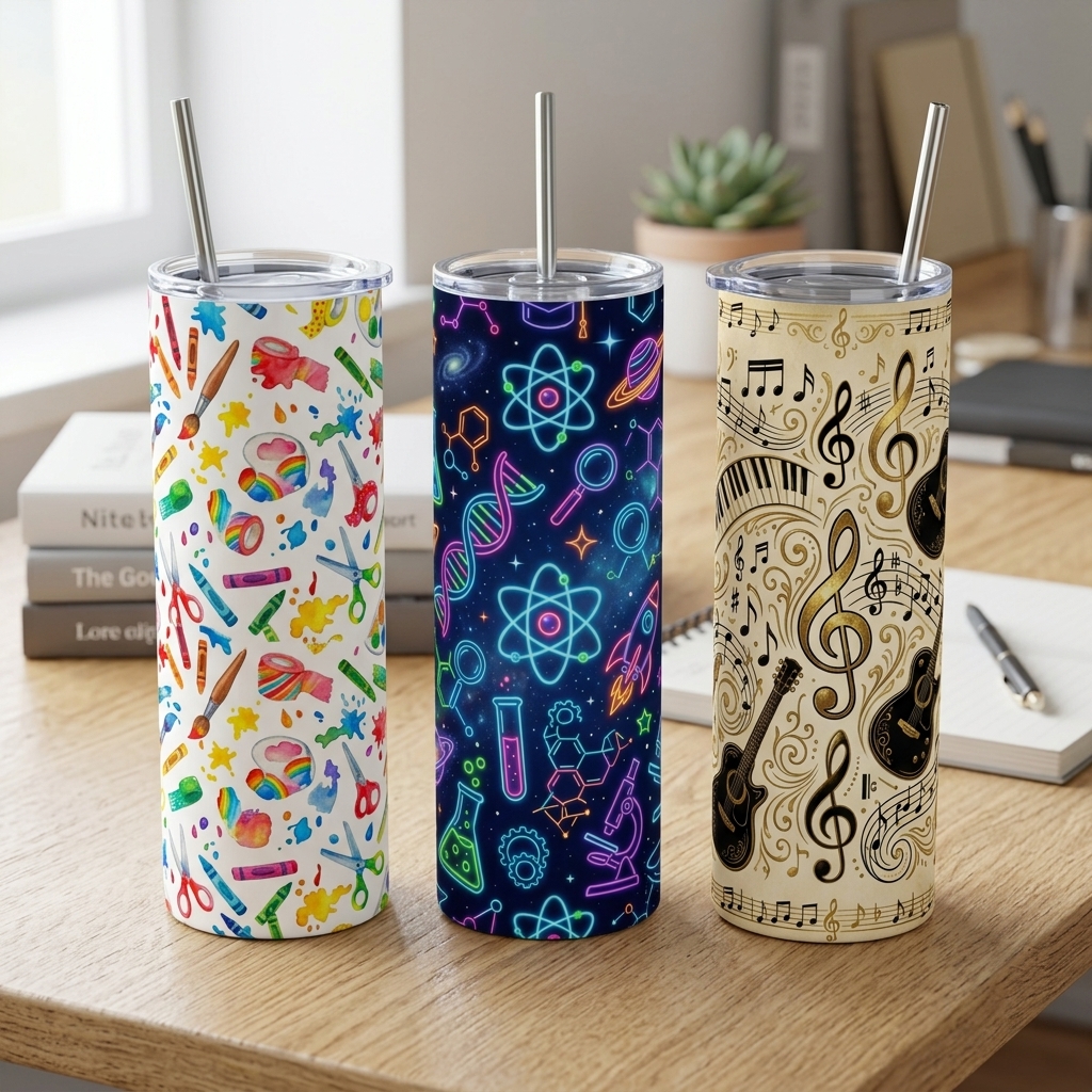 Teacher Life Tumbler Wrap Collection โ 10 Designs preview 2