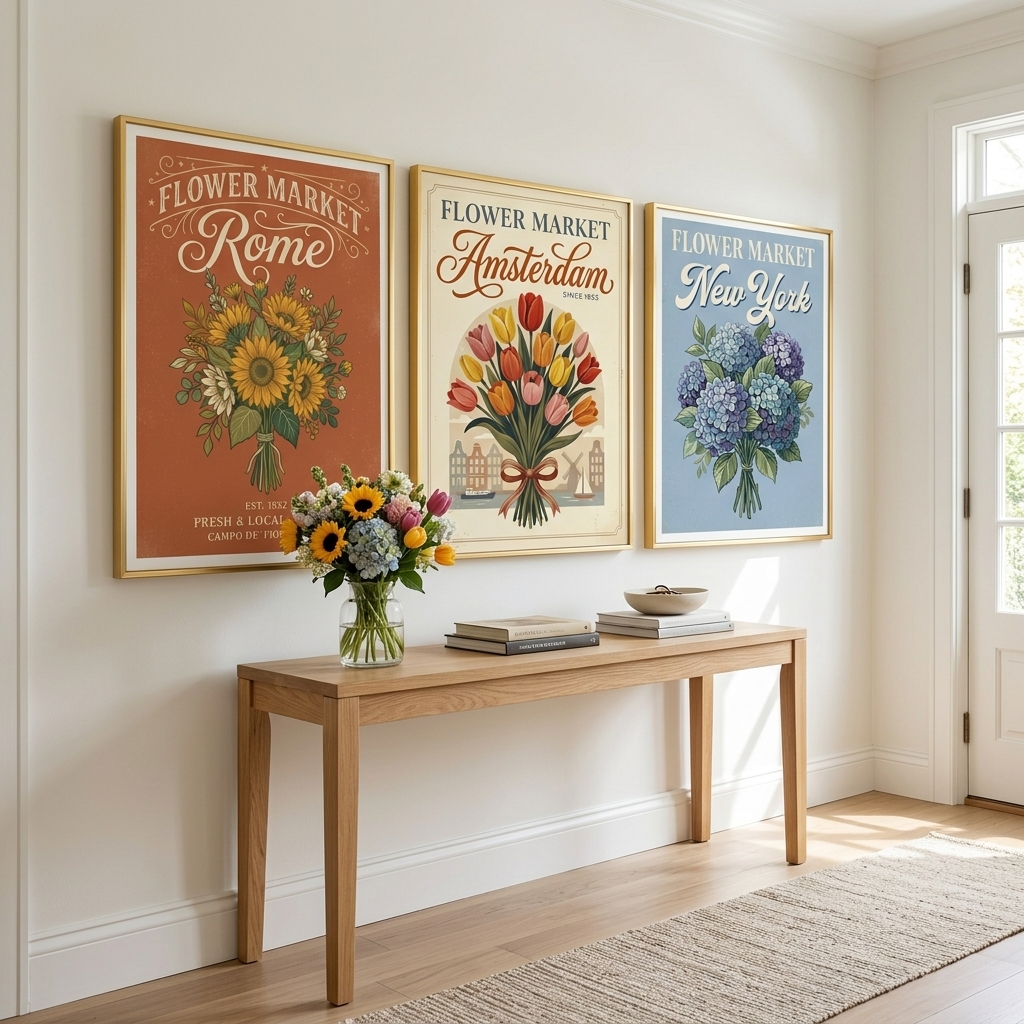 Flower Market Poster Collection โ 6 Cities preview 2