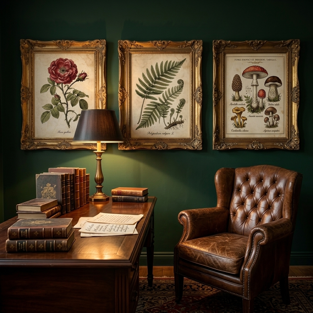 Vintage Botanical Illustration Set โ 6 Prints